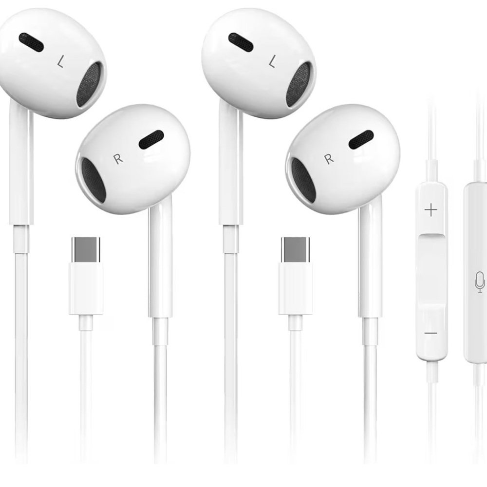 Antool USB C Headphones Ultra Clear Calls Earbuds Wired Iphone Android Samsung